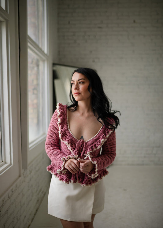 Blair Cardigan in Pink